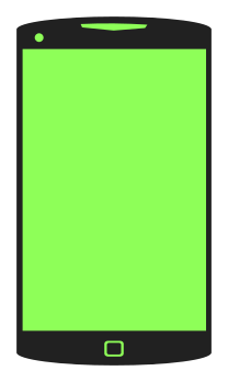 smartphone simple black green