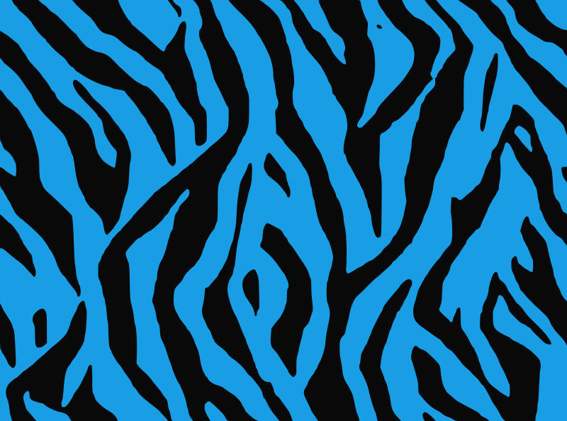animal stripes blue