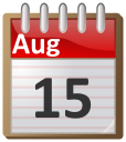 calendar August 15
