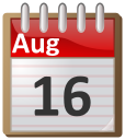 calendar August 16