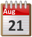 calendar August 21