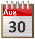 calendar August 30