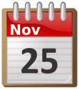 calendar November 25