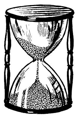 hourglass BW