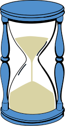 hourglass with sand