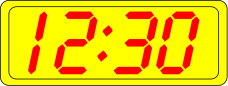 digital clock 23
