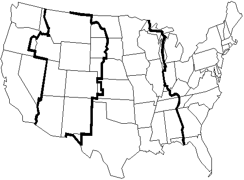 time zones US BW