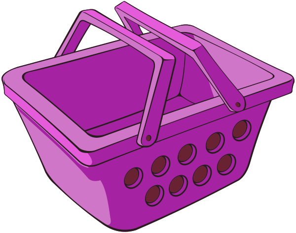Shopping basket purple