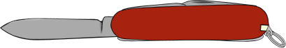 Swiss Army Knife large blade open