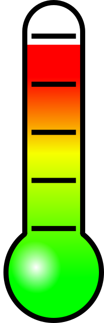 thermometer multicolor