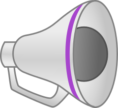 megaphone purple