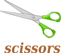 scissors w label