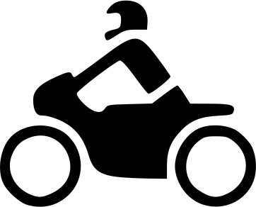 motorcycle BW icon