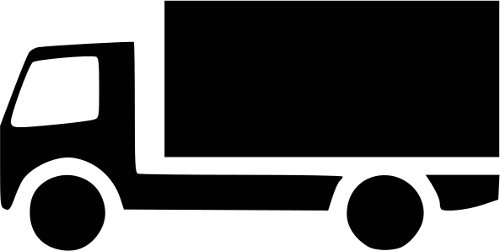 small truck BW icon