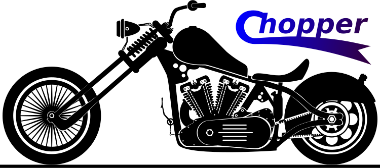 chopper motorcycle label