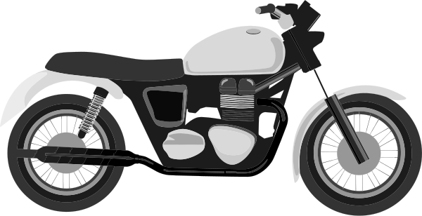 motorcycle grayscale