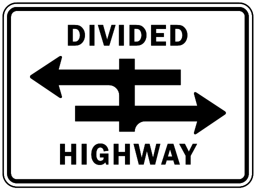 divided highway