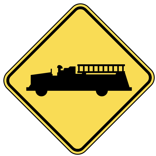 firetruck crossing