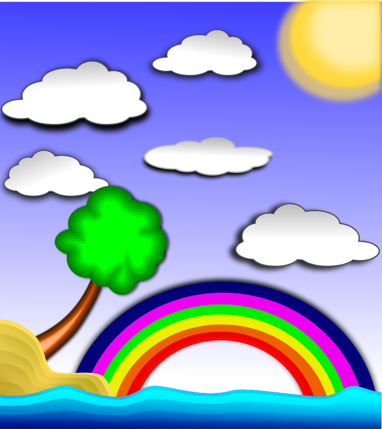 landscape rainbow
