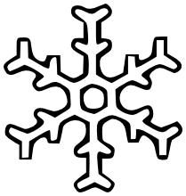 Snowflake BW 44