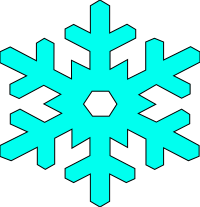 snow flake perfect outlined