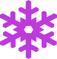 snow flake perfect purple