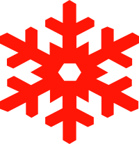 snow flake perfect red