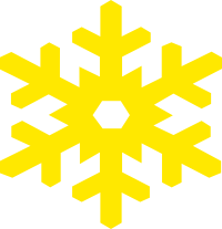 snow flake perfect yellow