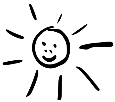 sun hand drawn
