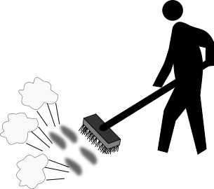 broom sweeping