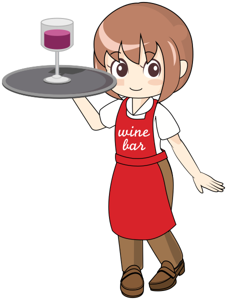waitress w drink