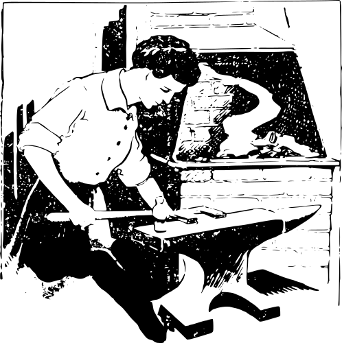 female blacksmith