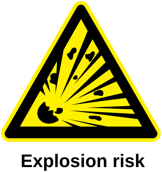 explosion risk label