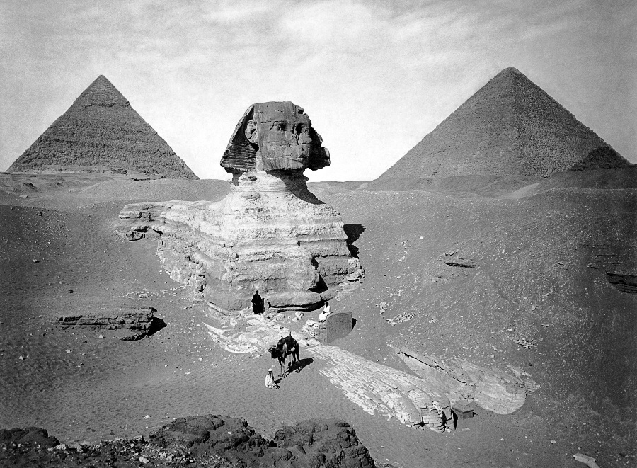 Sphinx partially excavated 1878