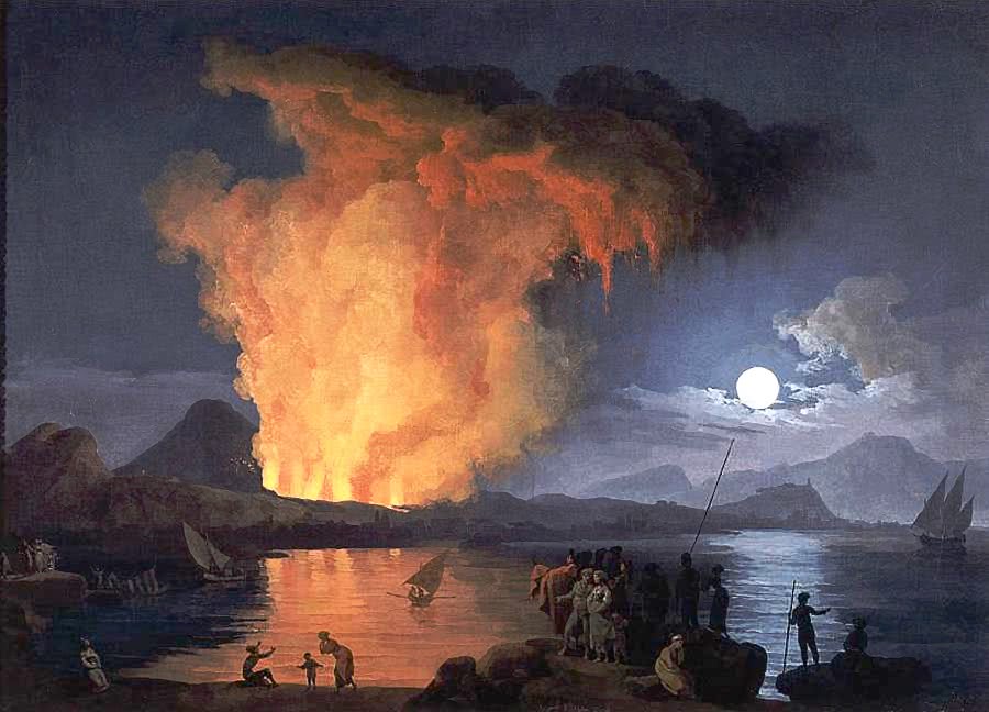 Vesuvius erupting by Volaire