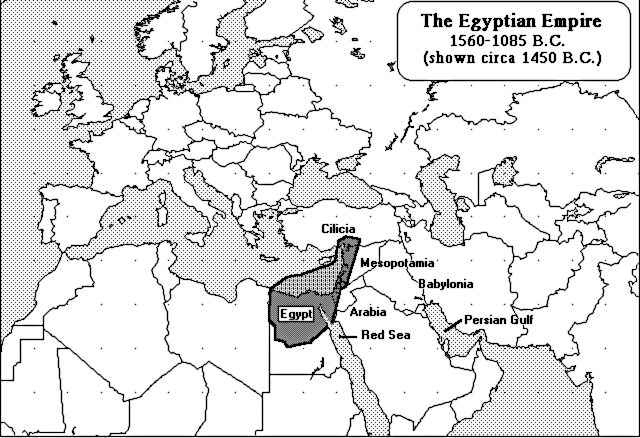 Egyptian empire 1450 bc