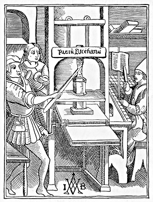 early printing press
