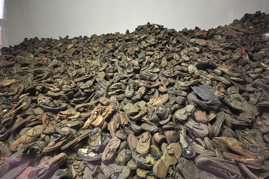 Auschwitz shoes of the murdered 1945
